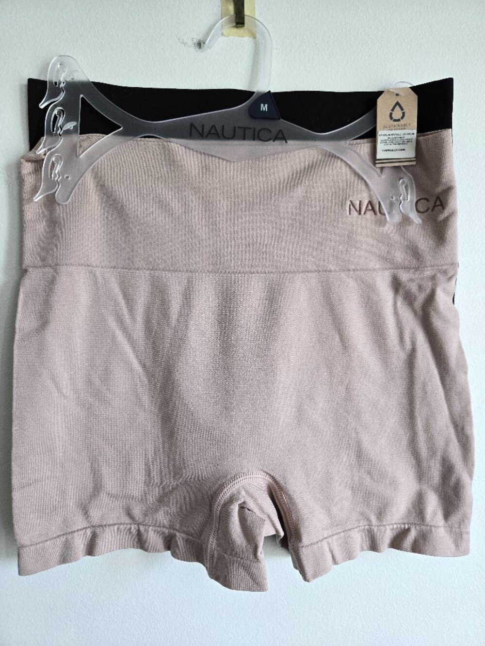 Nautica Recycled Seamless Shaping Shorts | Size M | Set of 2